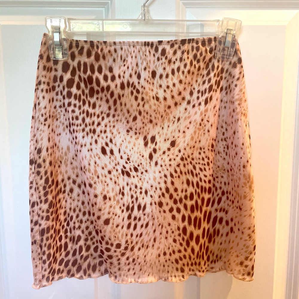 Motel Rocks Cheetah Mini Skirt